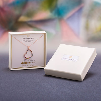 Sterling Silver Pendant Necklace with Inspirational Gift Box