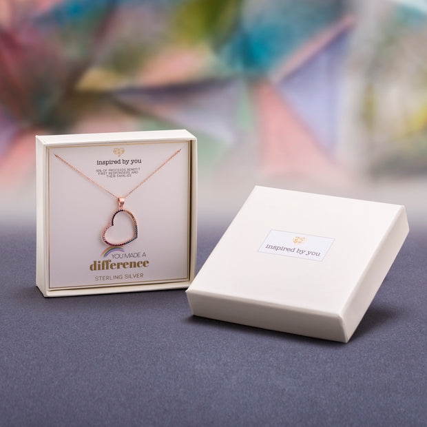 Sterling Silver Pendant Necklace with Inspirational Gift Box