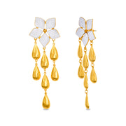 Catherine Malandrino Flower Tier Drop Post Earrings (Multiple Color Available)