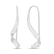 Polished Sterling Silver Threader Earrings