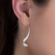 Polished Sterling Silver Threader Earrings