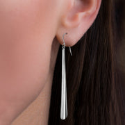 Dangle Drop Bar Earrings in Sterling Silver