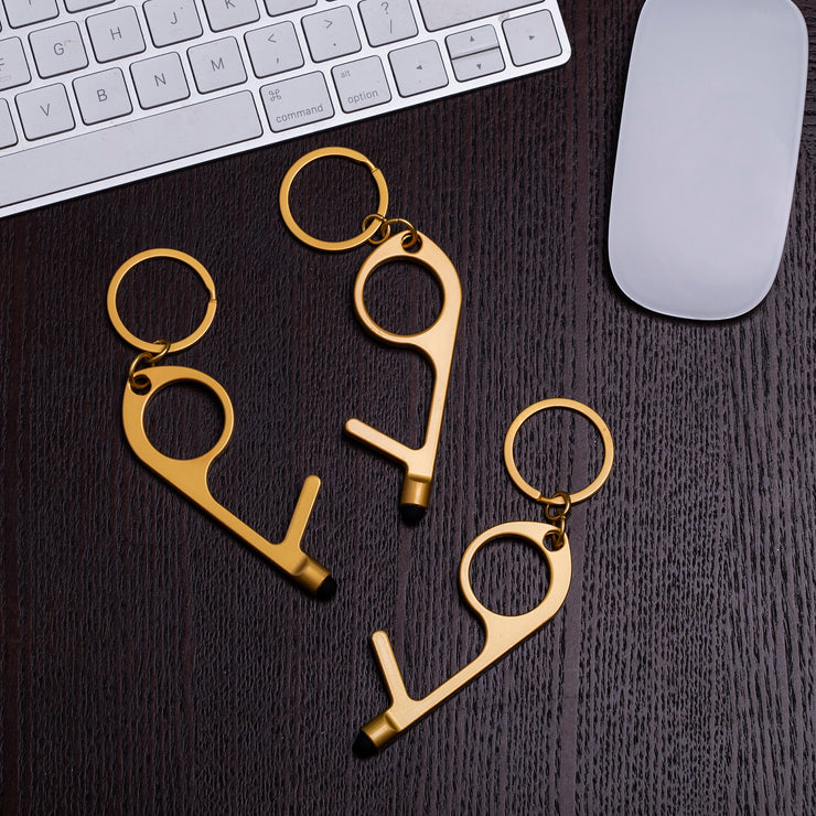 Life Stylus 3-Pack Door Opener, Button Pusher, Stylus, Contact-Free Keychain