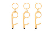 Life Stylus 3-Pack Door Opener, Button Pusher, Stylus, Contact-Free Keychain