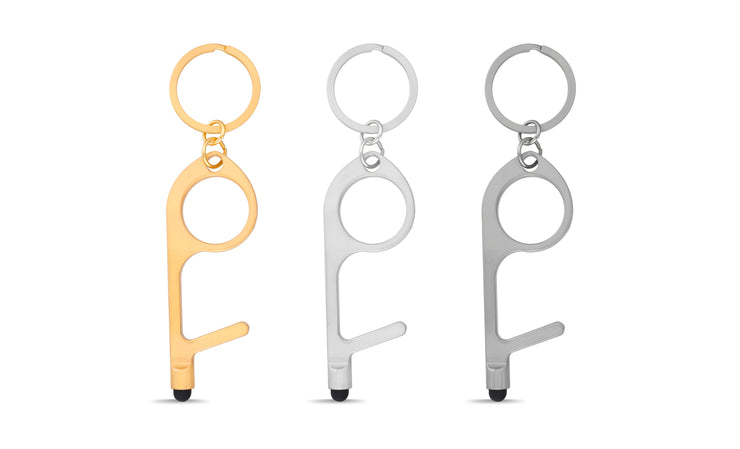 Life Stylus 3-Pack Door Opener, Button Pusher, Stylus, Contact-Free Keychain