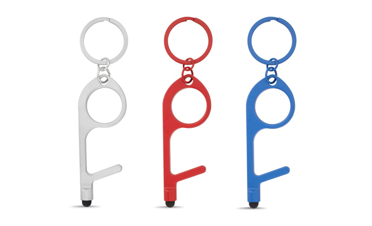 Life Stylus 3-Pack Door Opener, Button Pusher, Stylus, Contact-Free Keychain