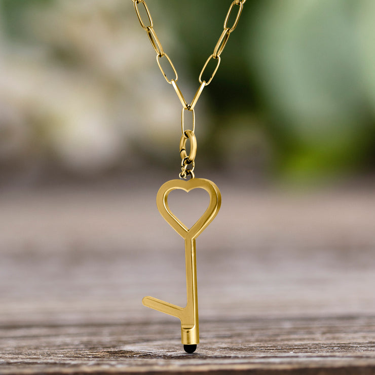 Life Stylus Heart Door Opener Stylus Necklace on Chain