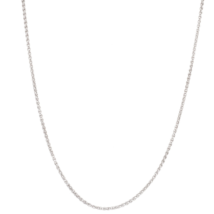 20" 1.5mm Wheat Chain Necklace in Sterling Silver
