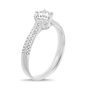 Cubic Zirconia Sterling Silver Engagement Ring