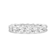 Cubic Zirconia Eternity Band Ring in Sterling Silver