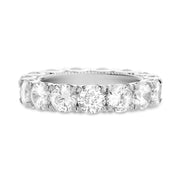 Cubic Zirconia Eternity Band in Rhodium Plated Sterling Silver